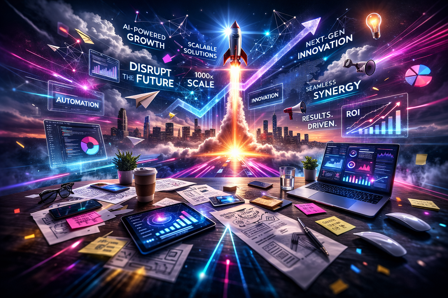 AI agency background